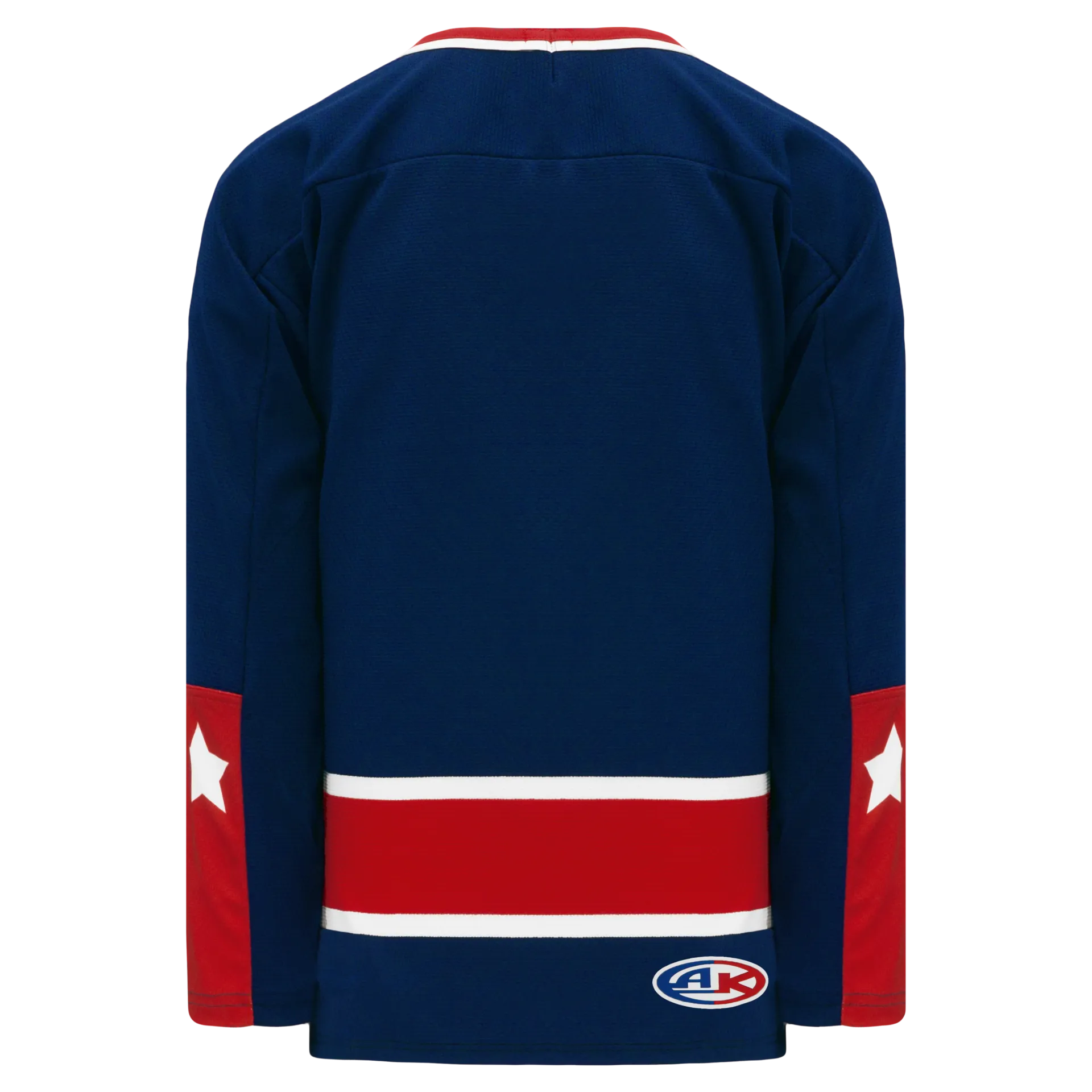 Athletic Knit (AK) H550BKA-CLM690BK Pro Series - Adult Knitted Columbus Blue Jackets Navy Hockey Jersey