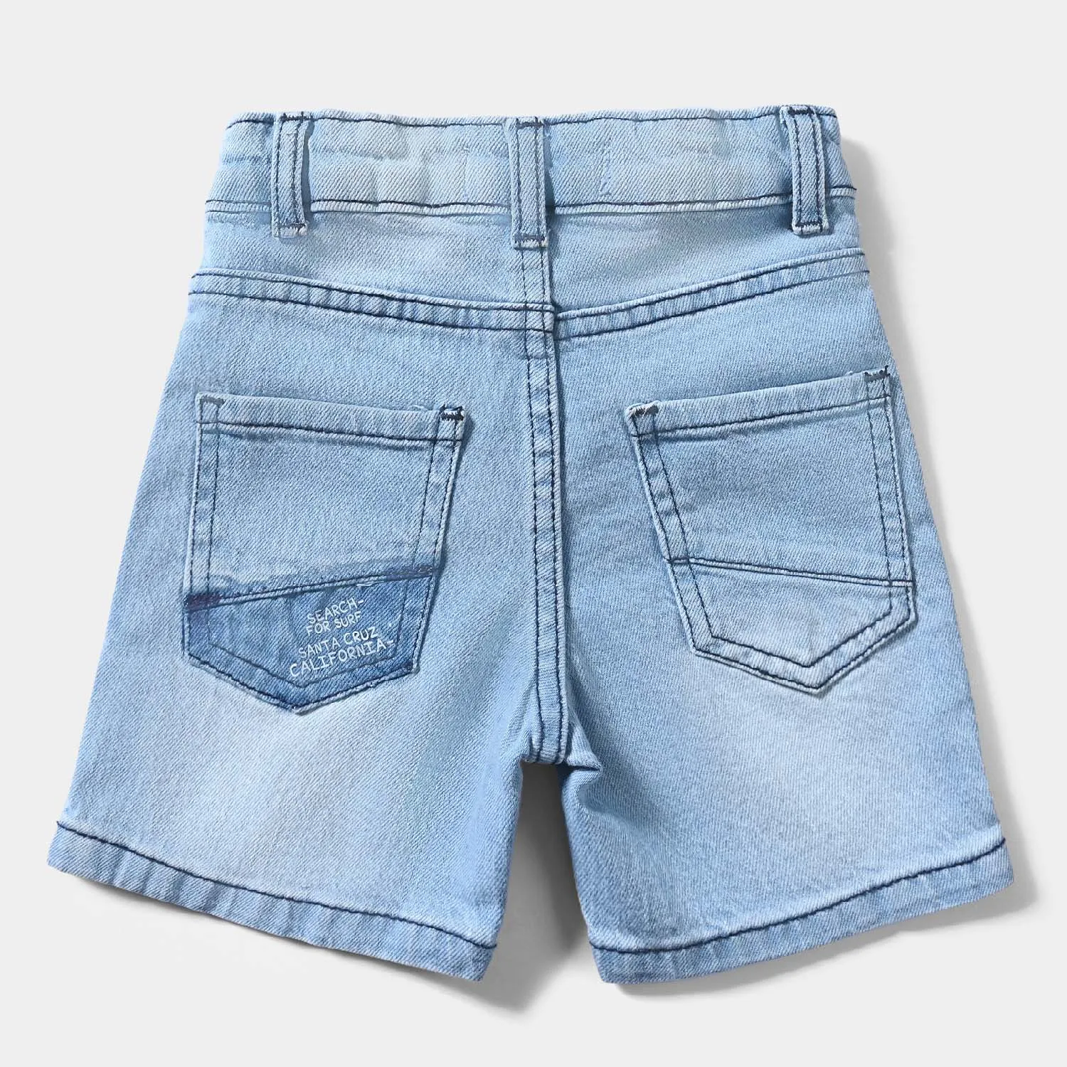 Boys Denim Stretch Short Stay Ready-LT.Blue