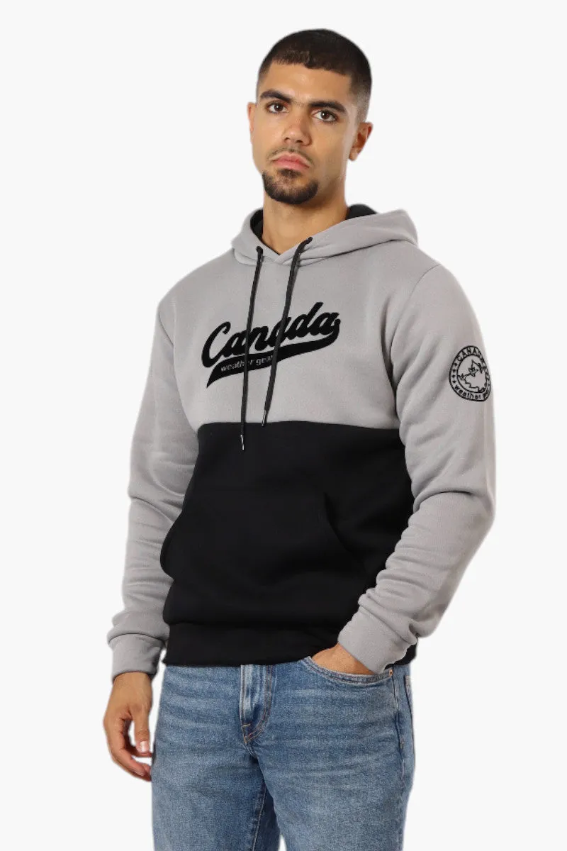 Canada Weather Gear Colour Block Chest Logo Hoodie - Grey