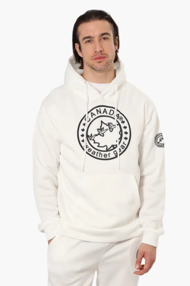 Canada Weather Gear Solid Centre Logo Hoodie - White