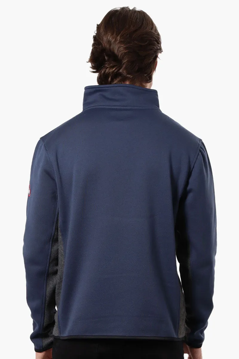 Canada Weather Gear Solid Half Zip Sweatshirt - Navy