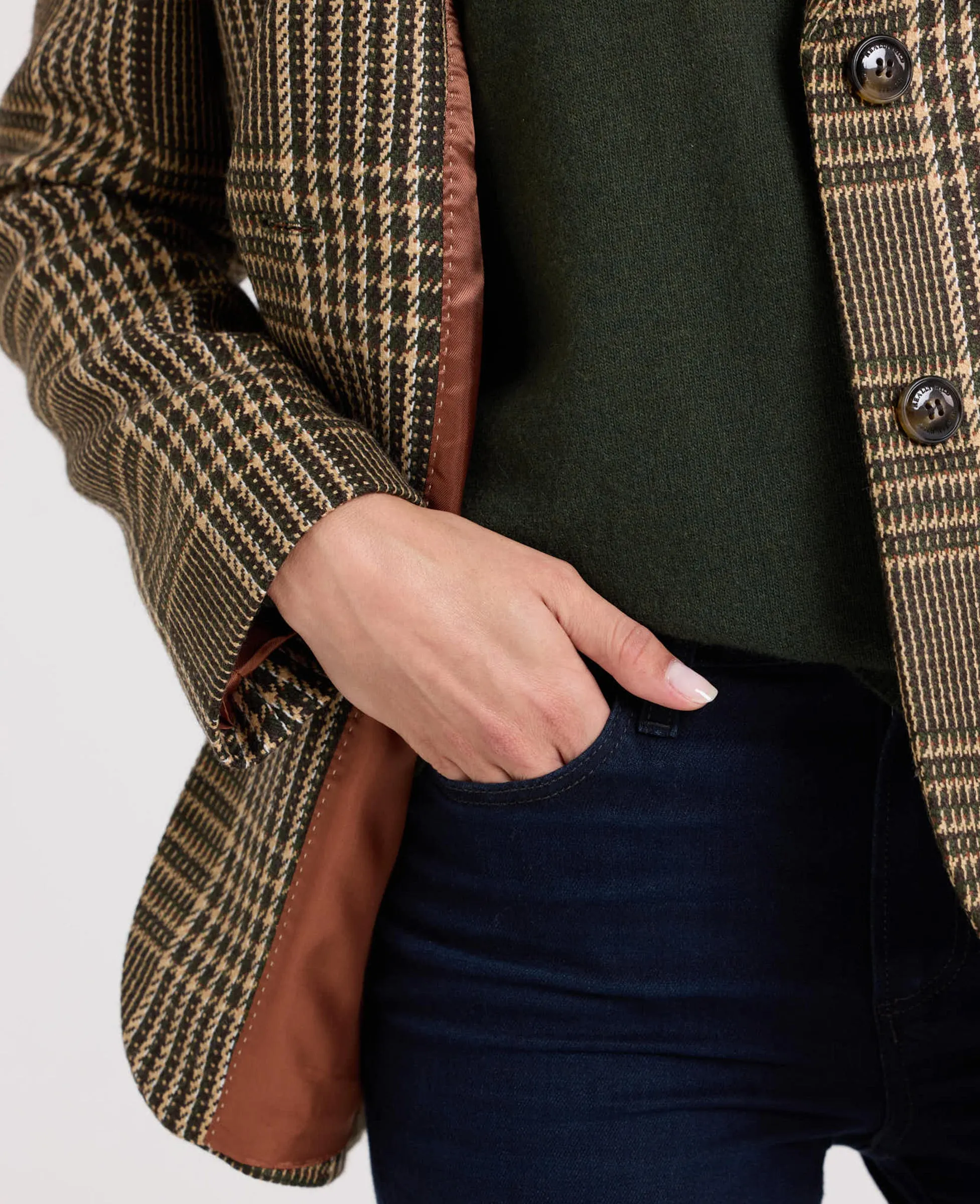 Carol Oversized Check Blazer