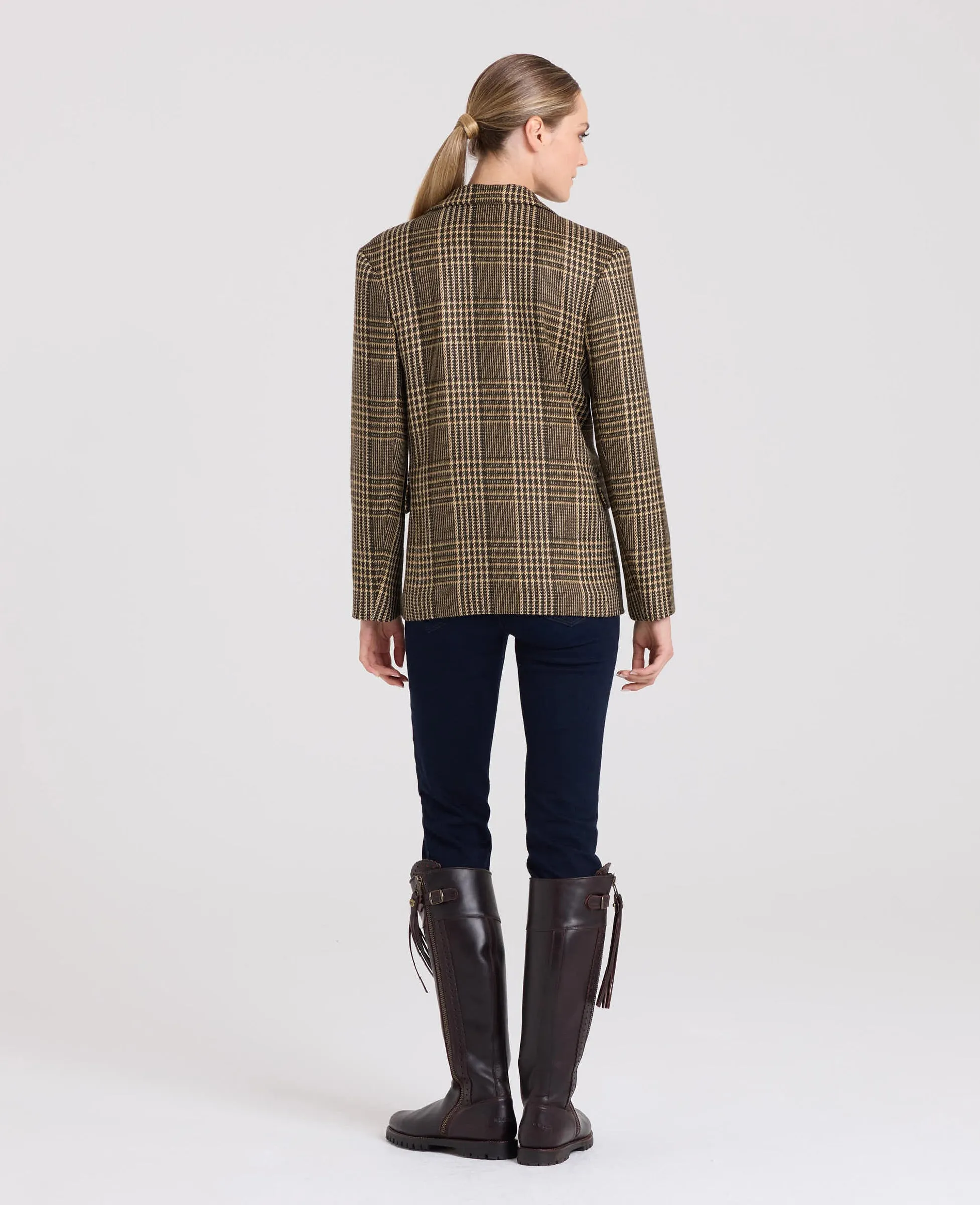 Carol Oversized Check Blazer