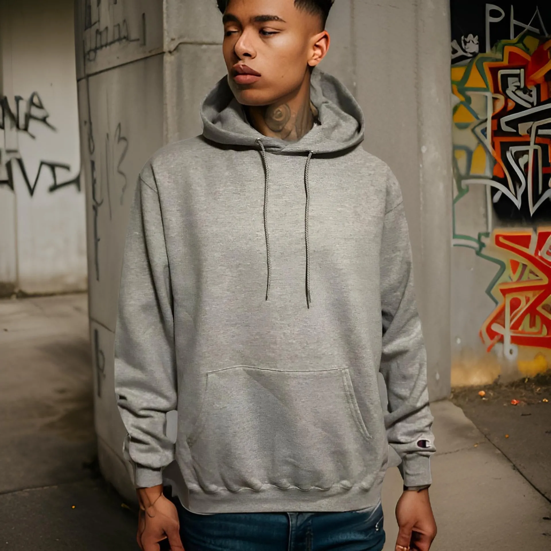 ^CHAMPION ATHLETICS^ (GREY) PULLOVER HOODIES