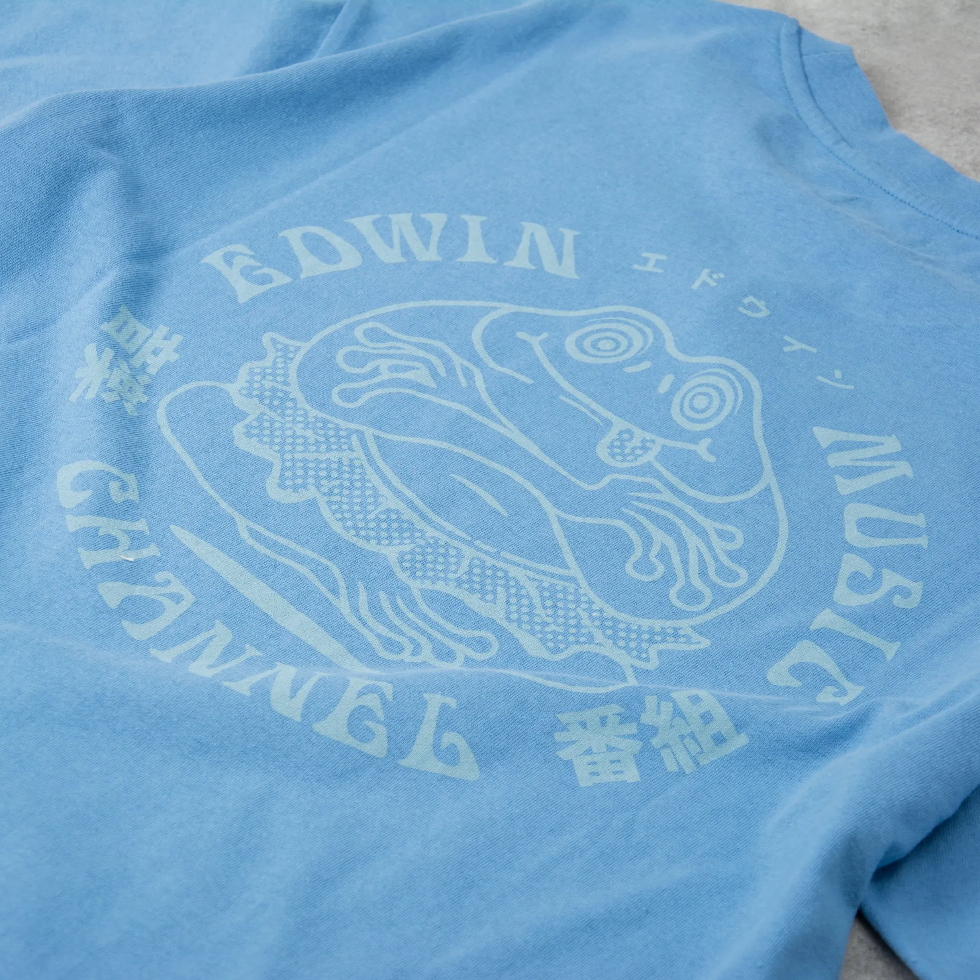 Edwin Music Channel S/S Tee - Parisian Blue