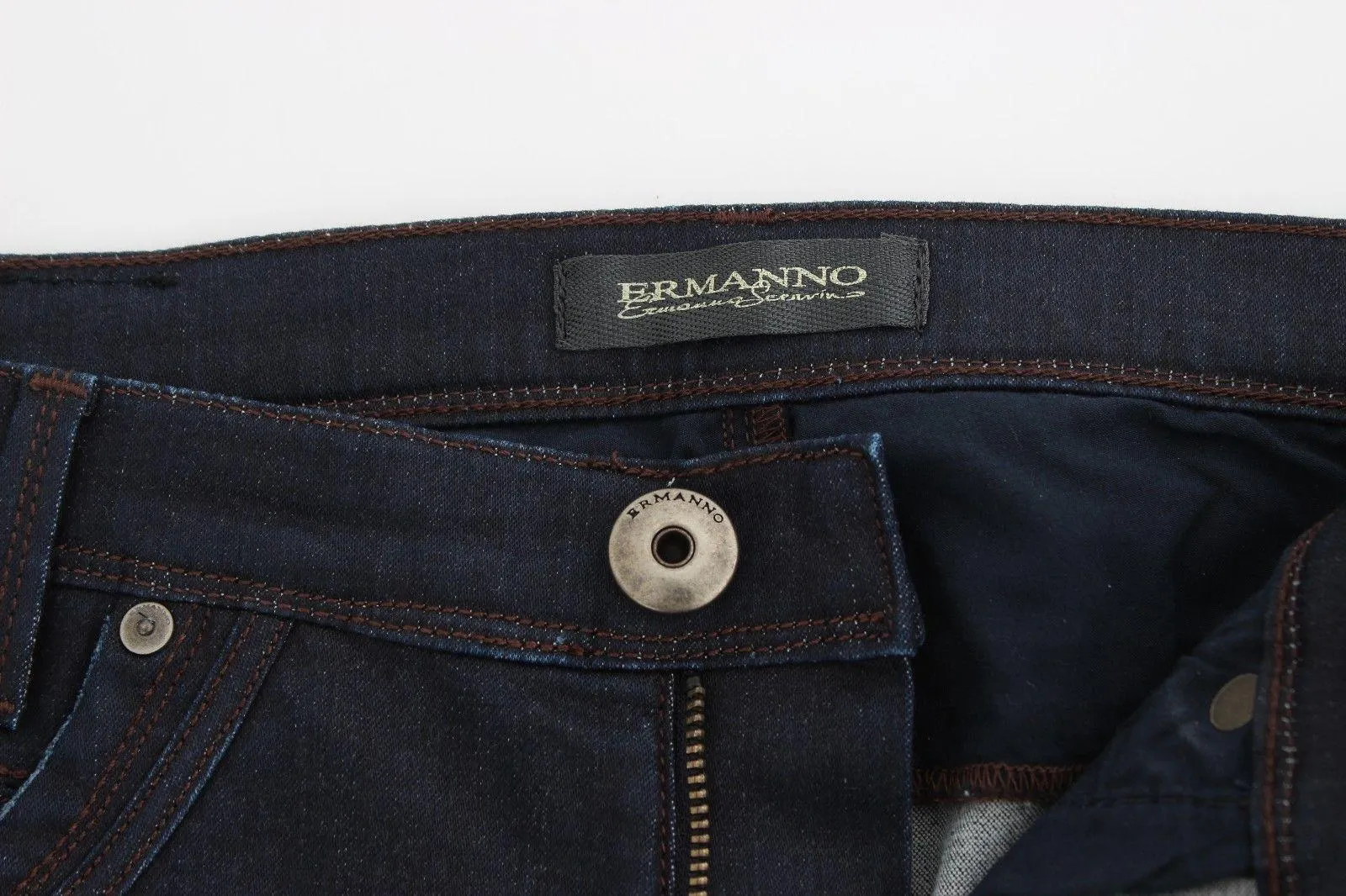 Ermanno Scervino Blue Slim Jeans Denim Pants Skinny Leg Stretch