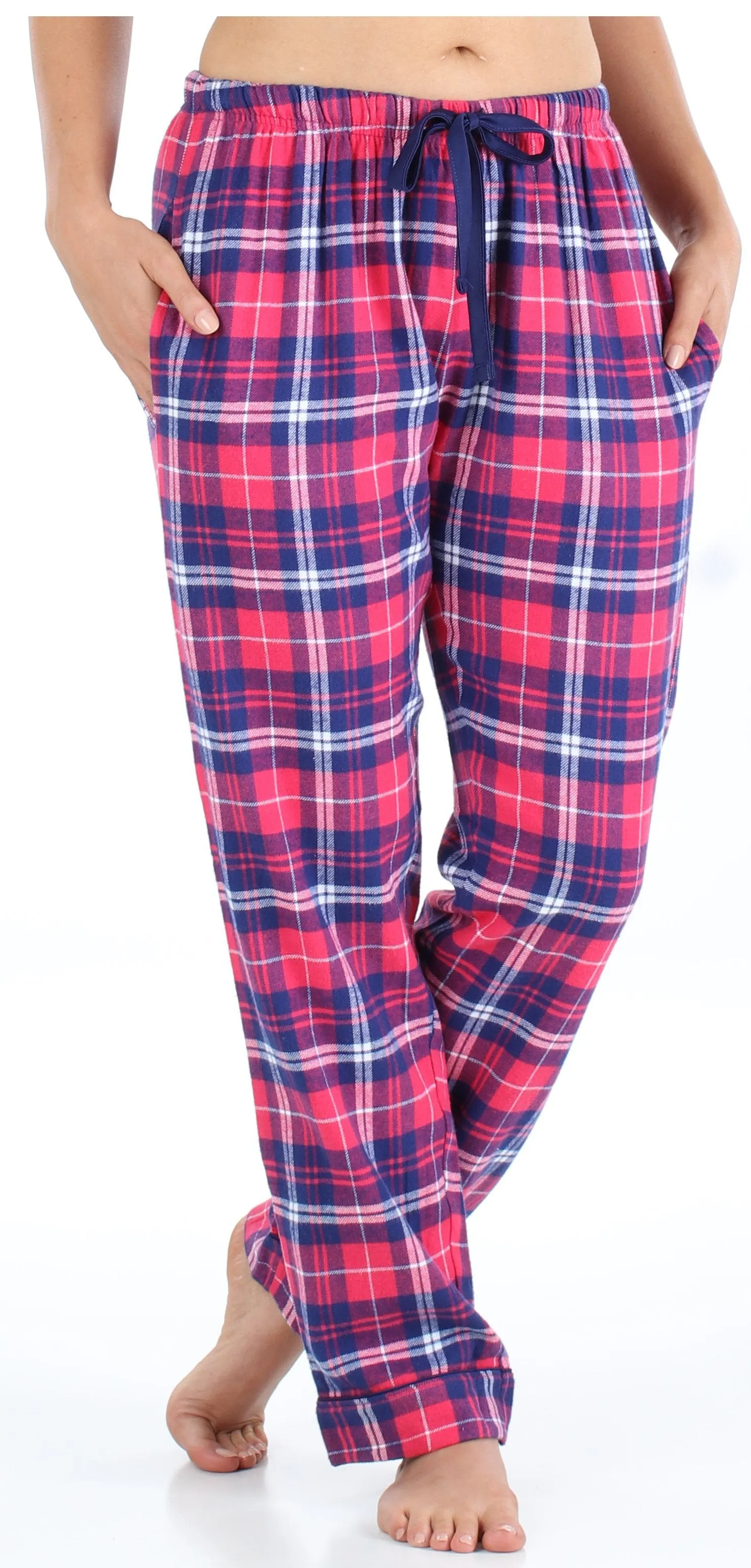 Frankie & Johnny Women’s Cotton Flannel Plaid Pajama Sleep Pants