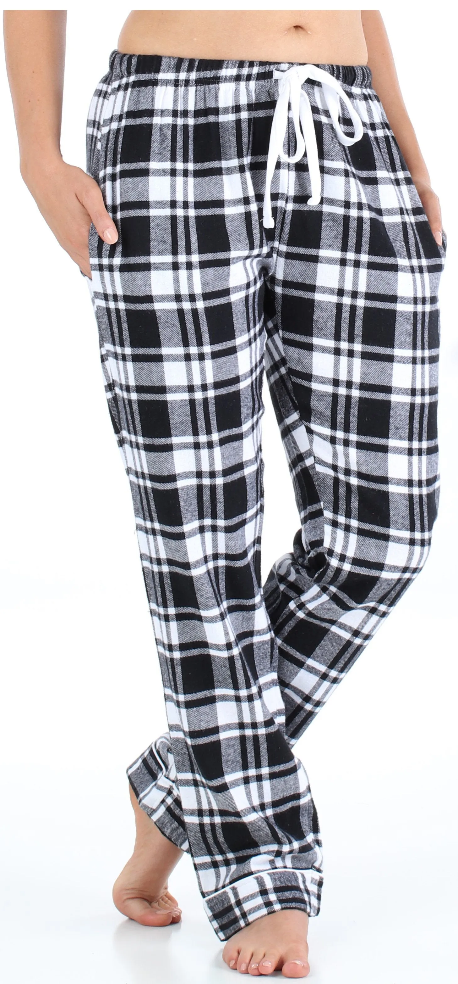 Frankie & Johnny Women’s Cotton Flannel Plaid Pajama Sleep Pants