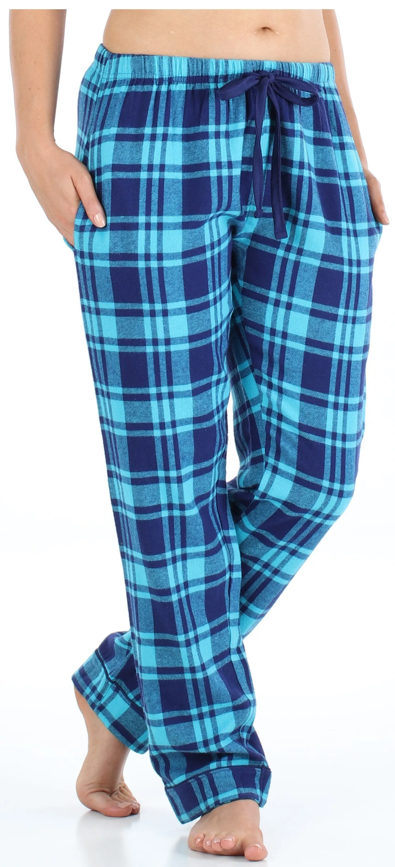 Frankie & Johnny Women’s Cotton Flannel Plaid Pajama Sleep Pants