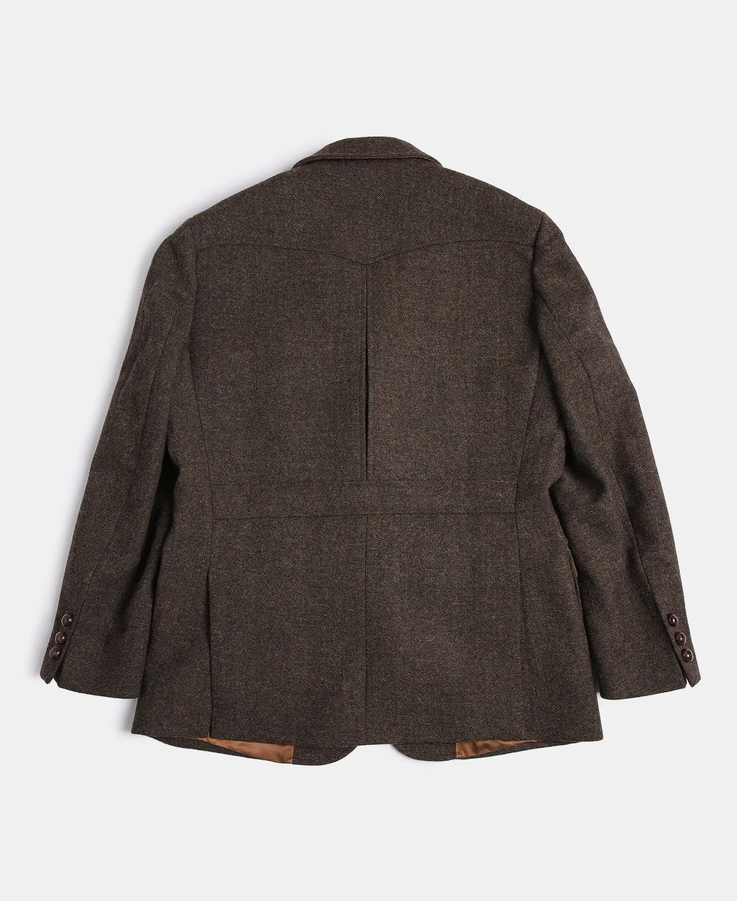 Half Norfolk Brown Tweed Jacket