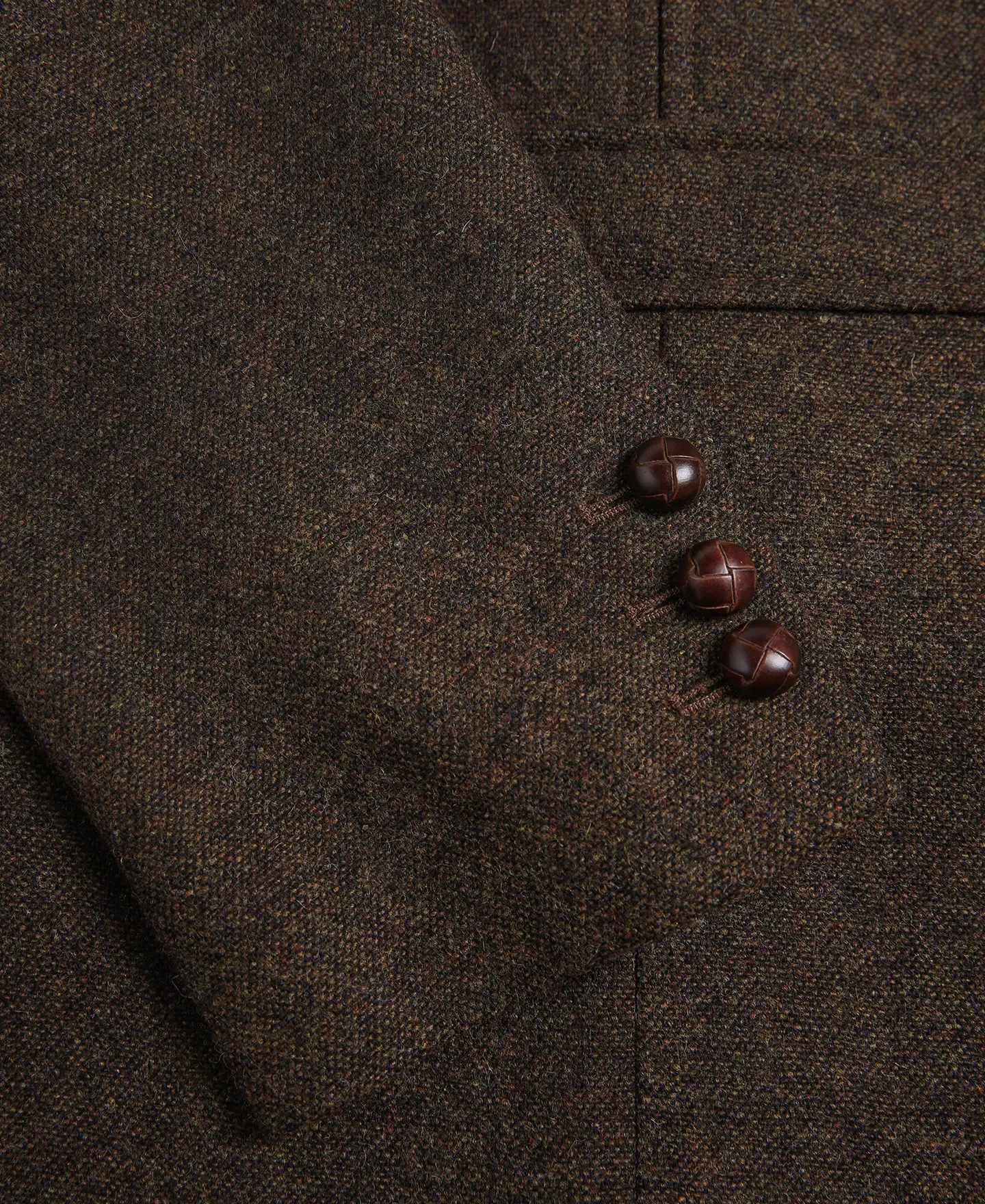 Half Norfolk Brown Tweed Jacket