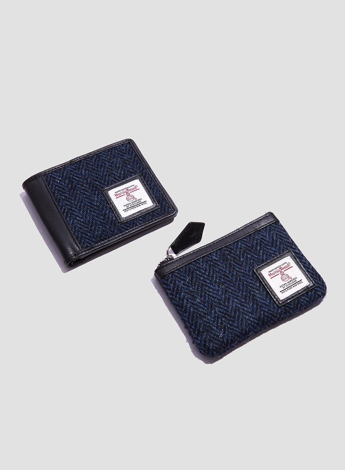 Harris Tweed Leather Bi-Fold Wallet