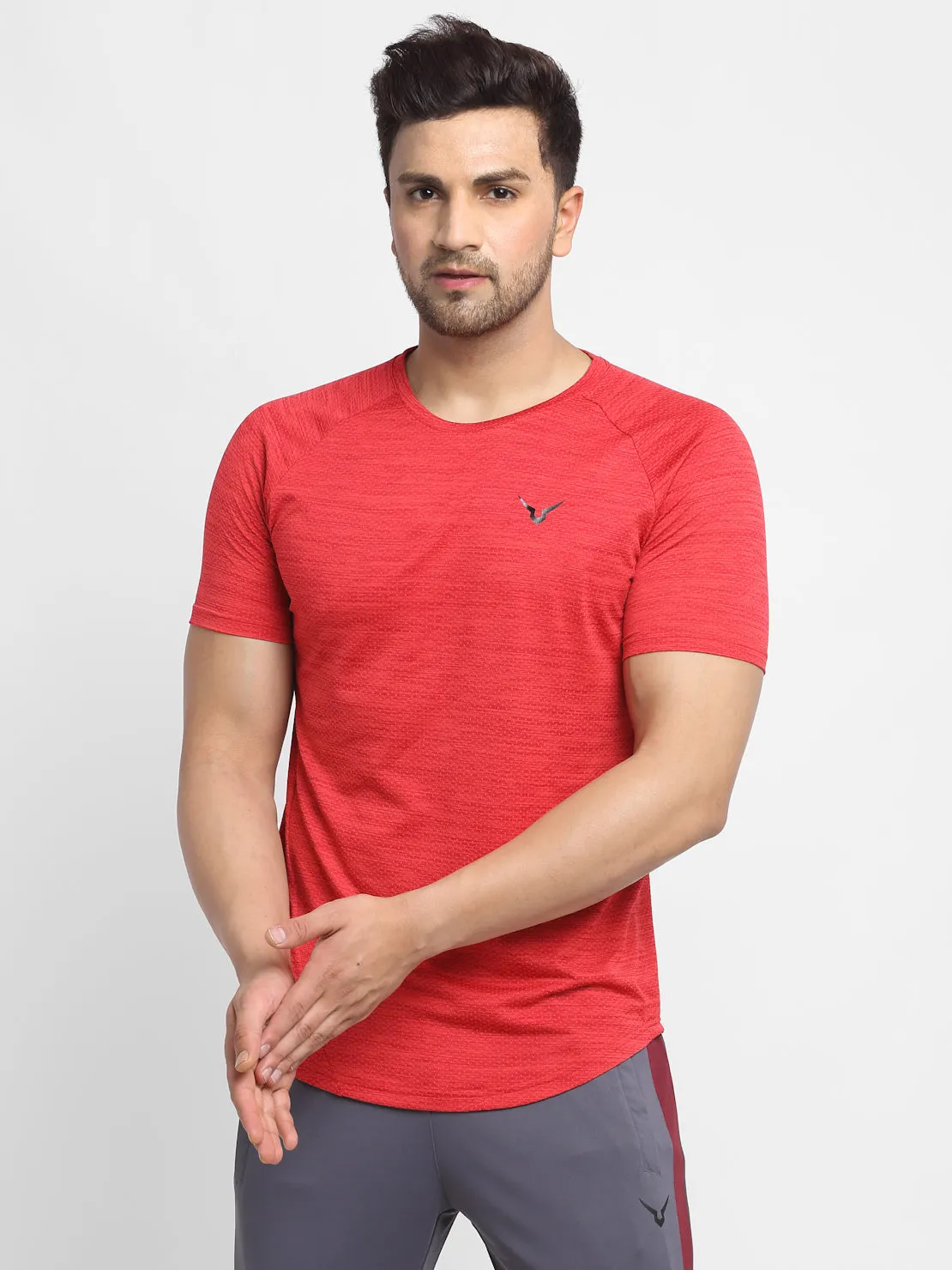 Invincible Men’s Fitness Jacquard Tee