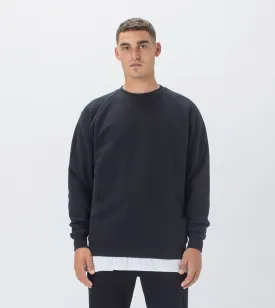 Lowgo Raglan Crew Sweat Black