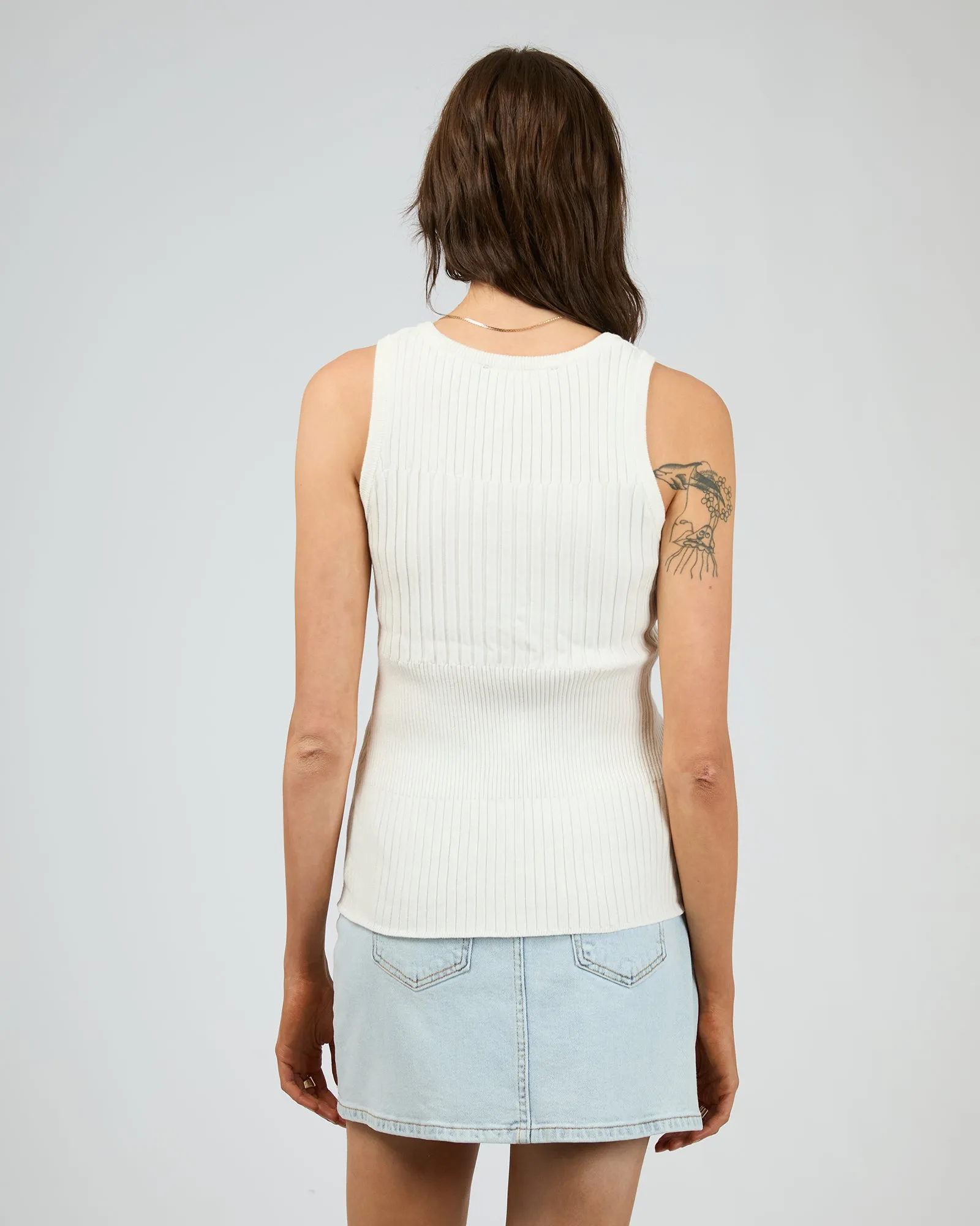 Luca Knit Top White