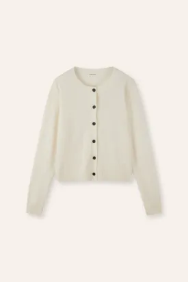 MARIA superfine cashmere cardigan (Milk)