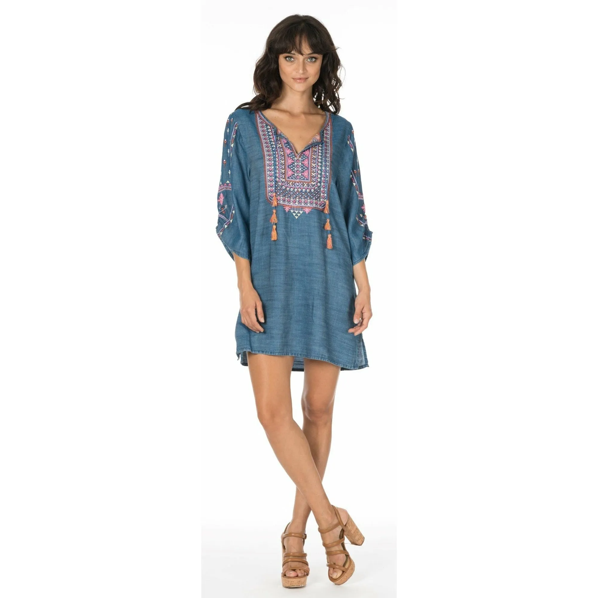 Megha Denim Tunic Plus Size