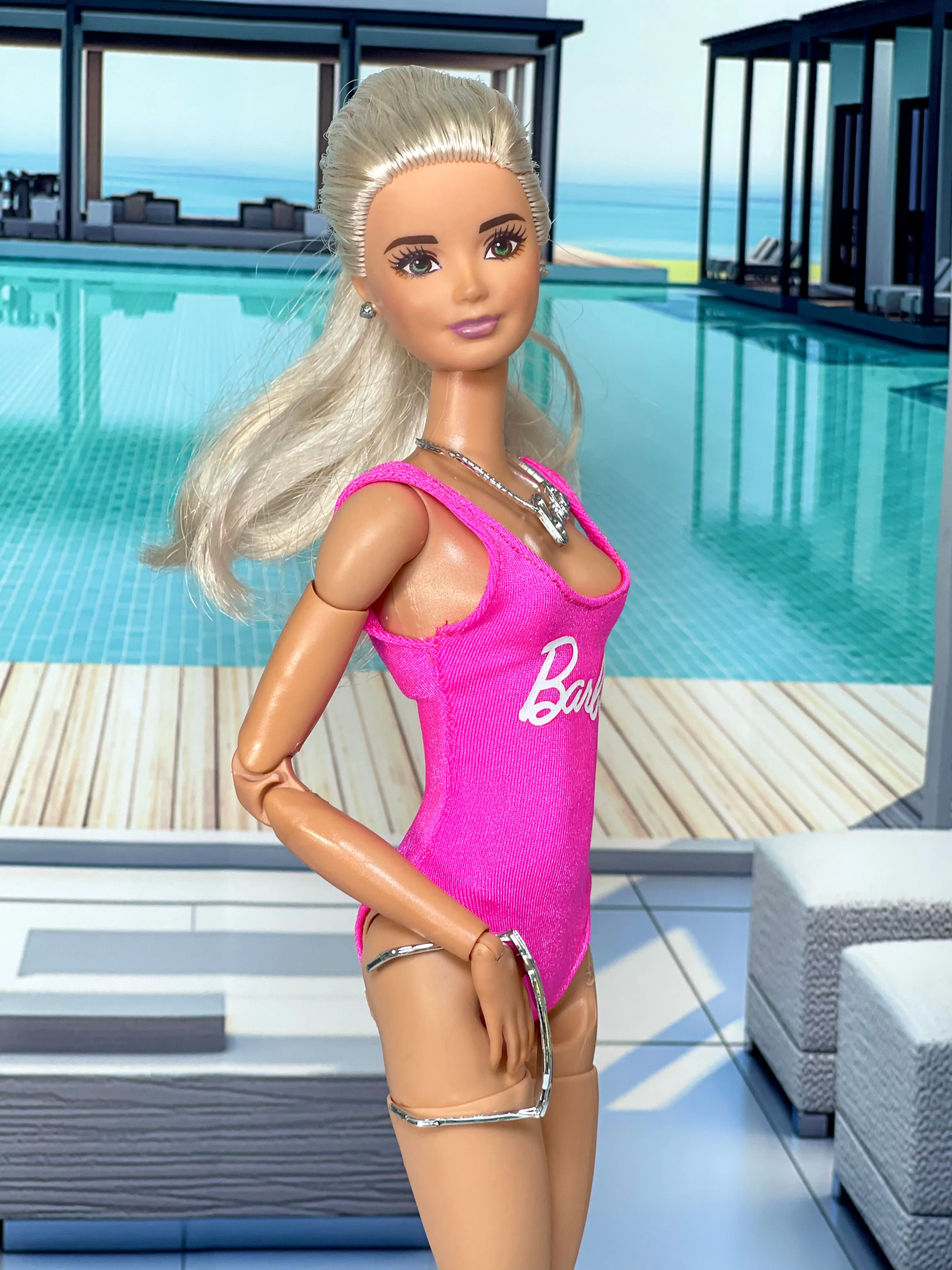 Pink bikini for Barbie doll