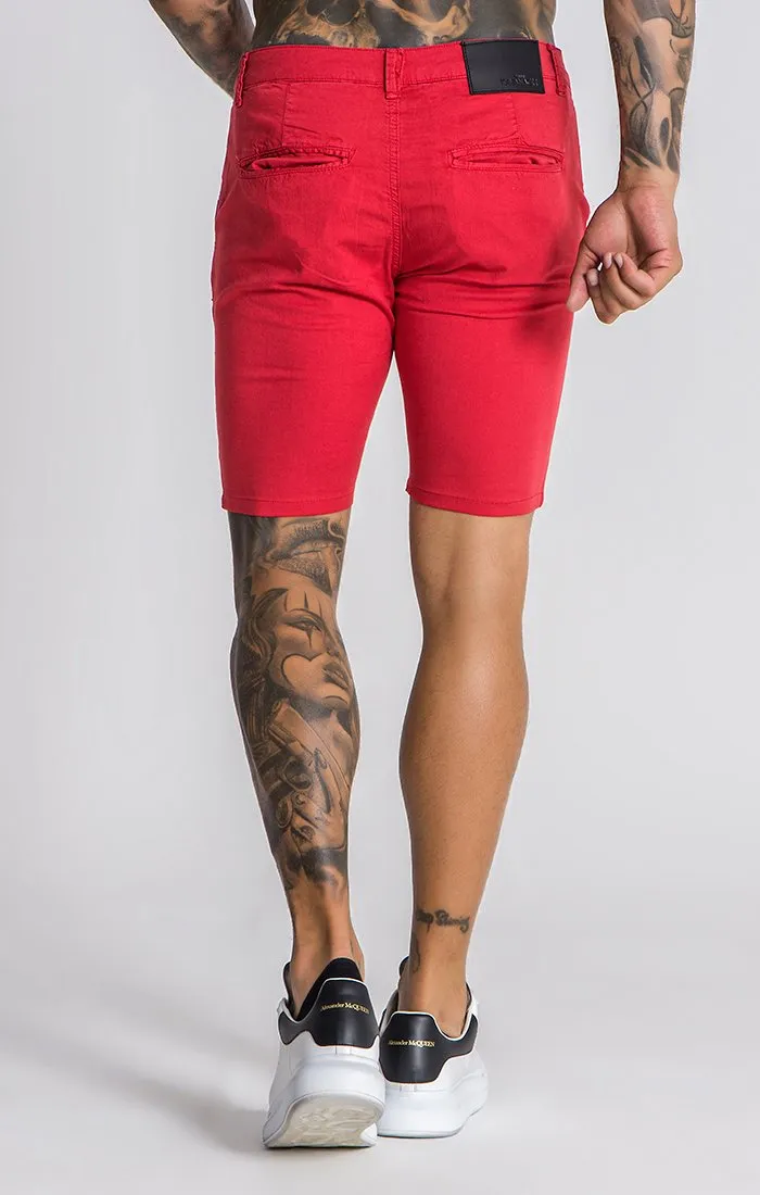 Red GK Chino Shorts