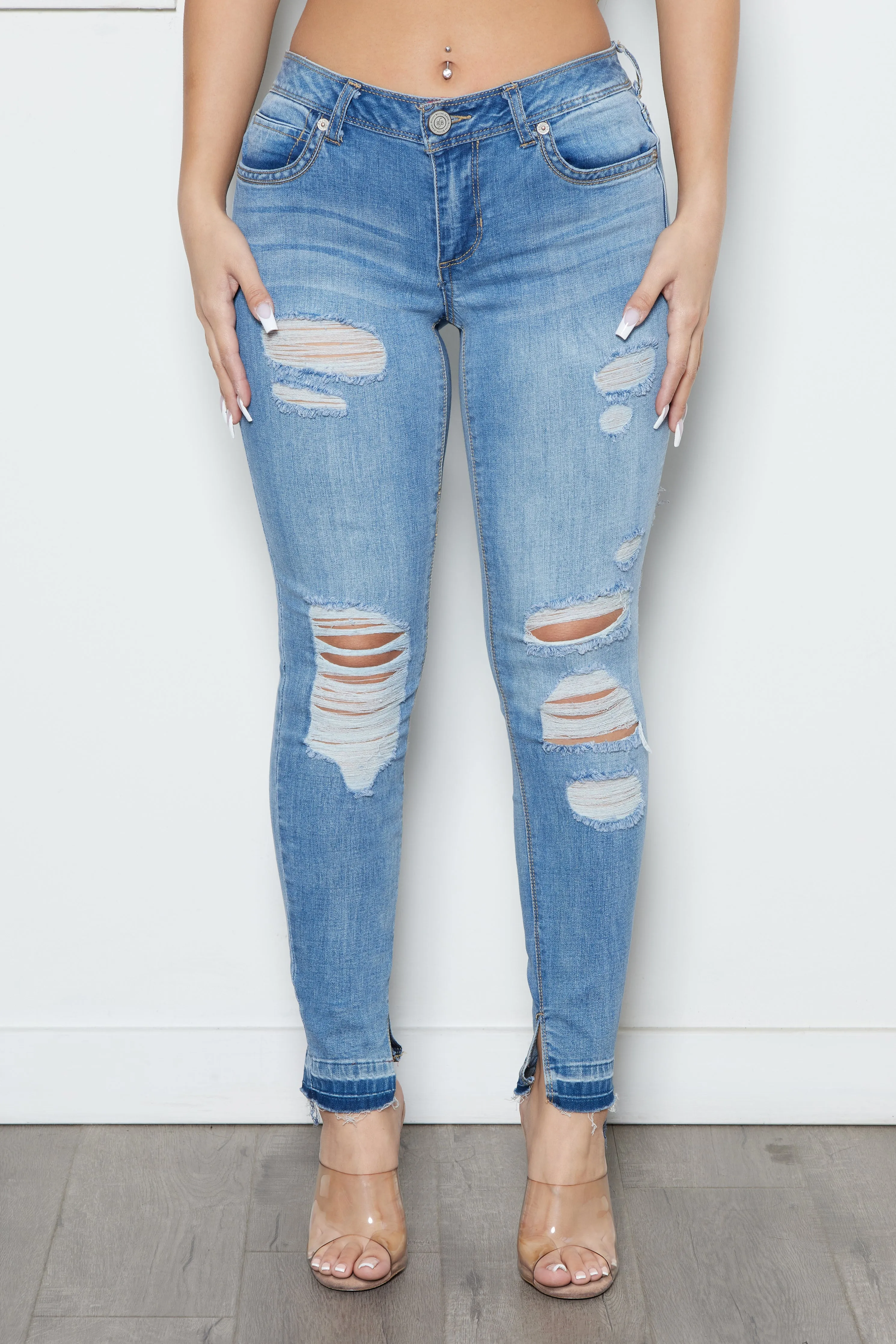 Split Hem Women's Skinny Jean