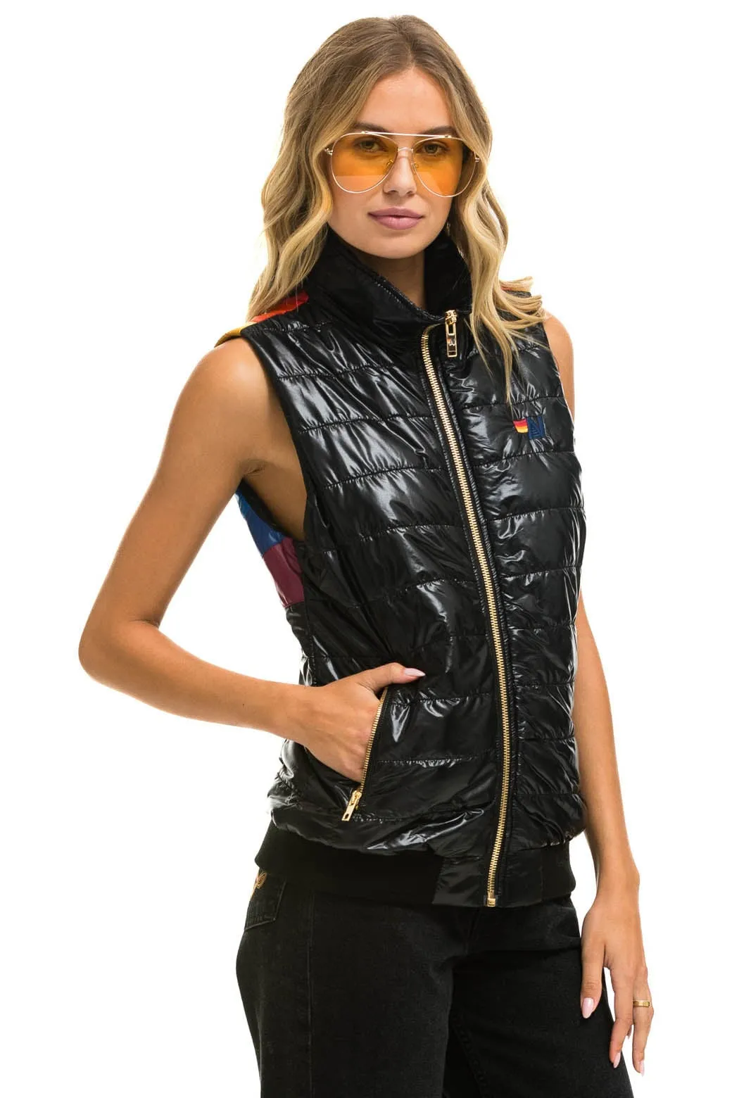 SUNBURST VEST - GLOSSY BLACK