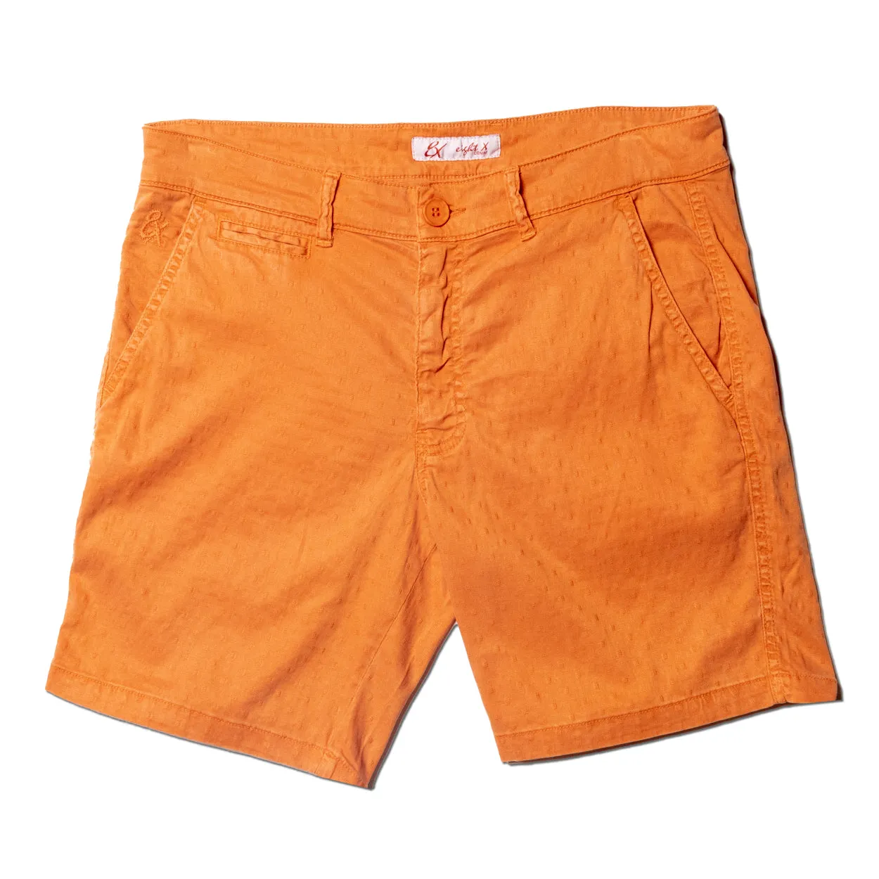 The Bruno Jacquard Shorts - Terra Orange