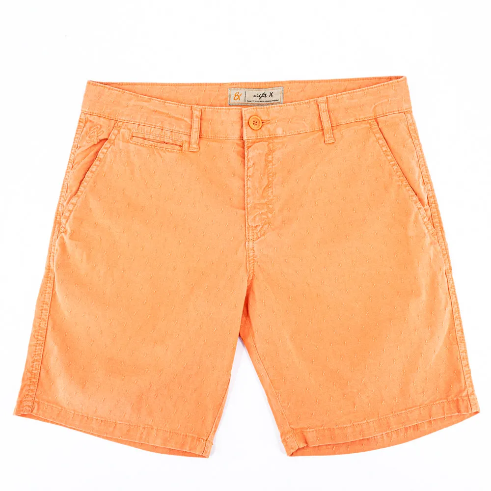 The Carlo Jacquard Shorts - Orange