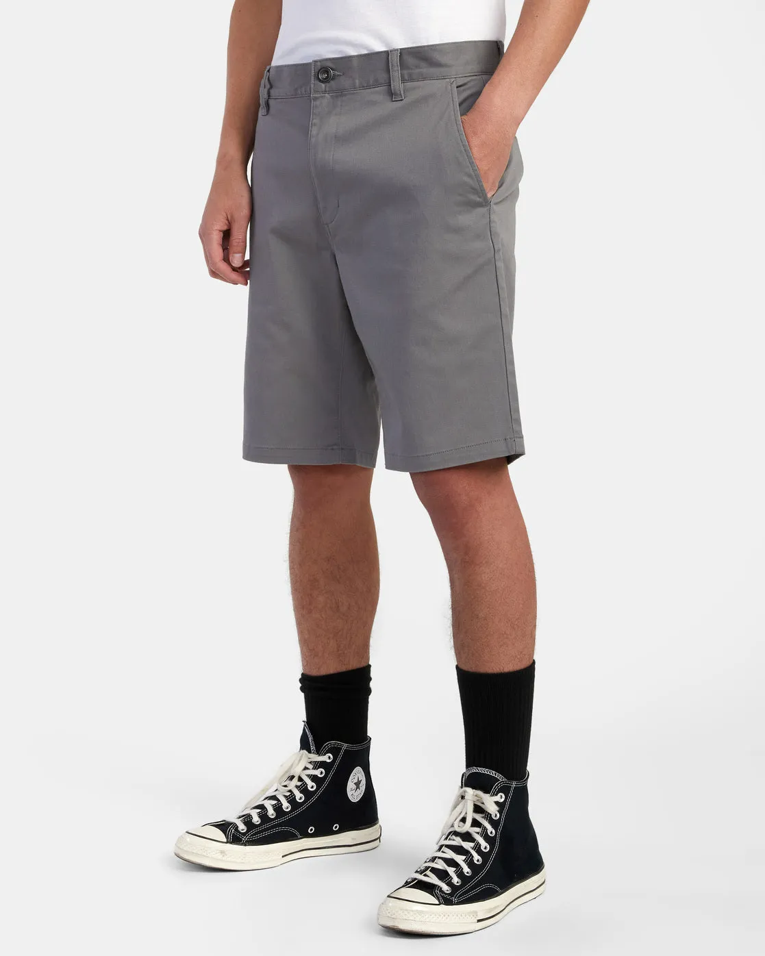 Weekend Stretch 20" Chino Shorts - Smoke