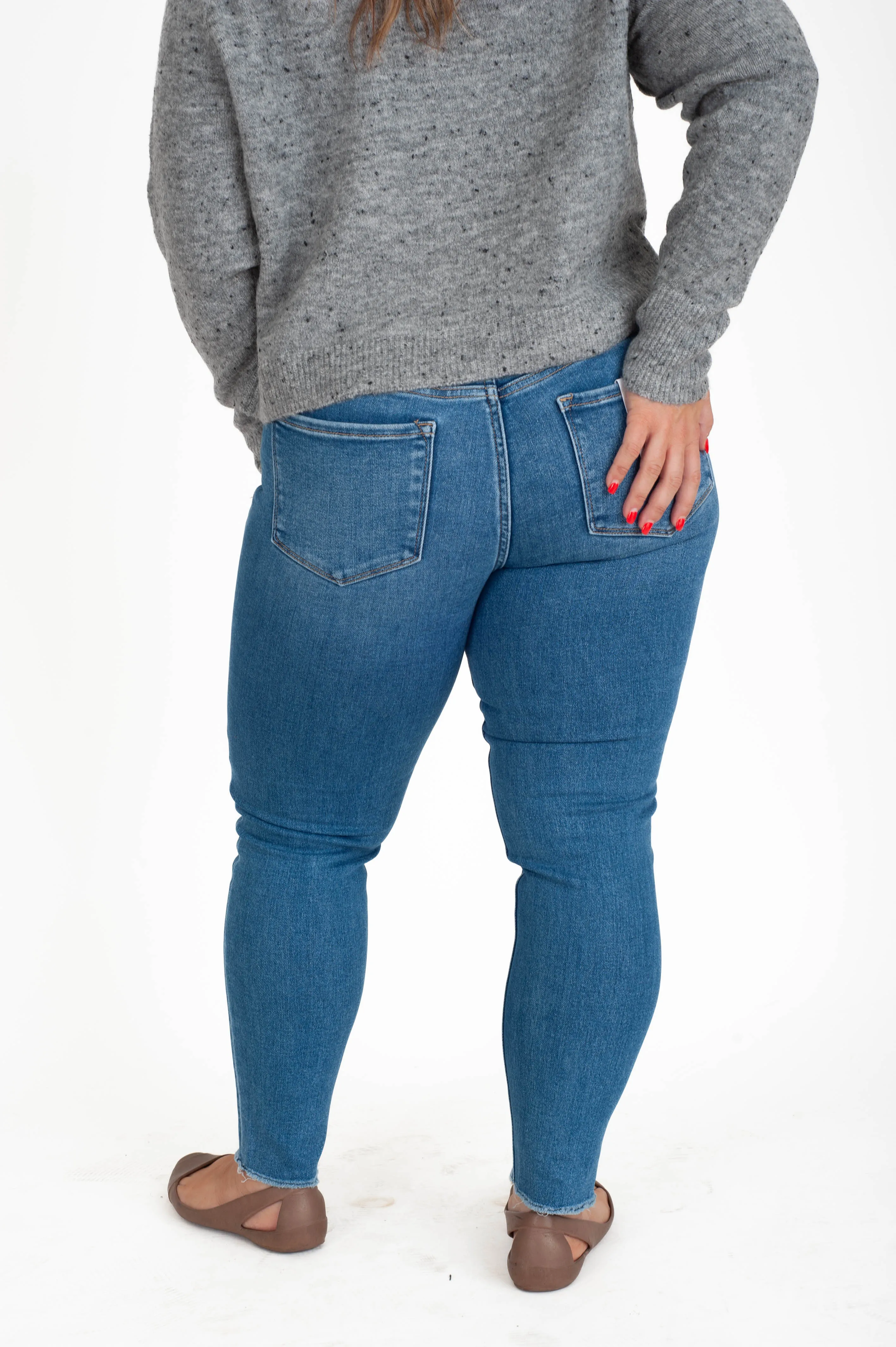 Wolf Crop Skinny Jeans